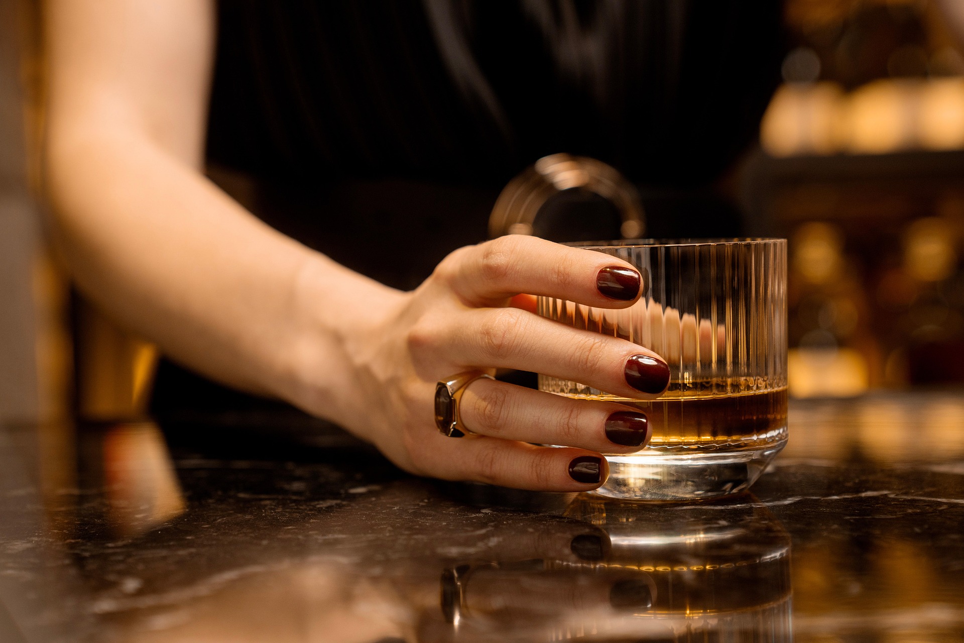 hand holding drink